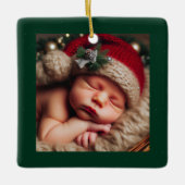 Personalize Photo Ceramic Squareオーナメント セラミックオーナメント (正面)