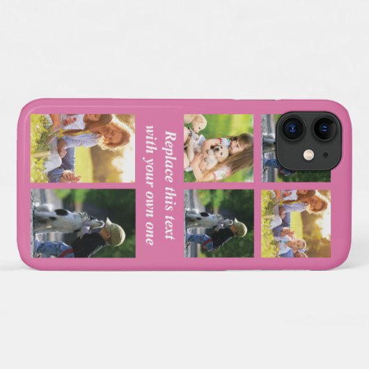 Personalize photo collage and text Case-Mate iPhon iPhoneケース (裏面(横))