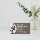 Personalize Photo Hairdresser Barber Salon 名刺 (スタンド正面)