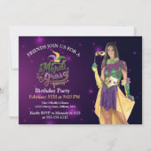 Personalize Photo Masquerade Masks Mardi Gras 招待状 (正面)