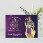 Personalize Photo Masquerade Masks Mardi Gras 招待状 (スタンド正面)