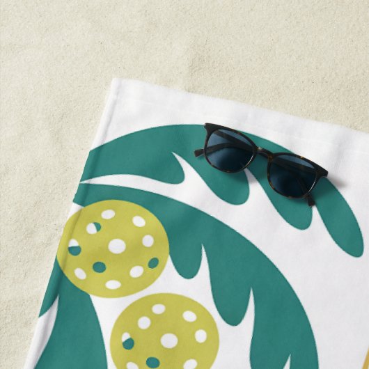 PERSONALIZE Pickleball Pickleball Paradise ビーチタオル (インサイチュ)