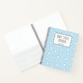 Personalize Polar Bear Blue Baby's First Journal ノートブック (内部)