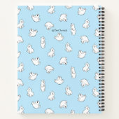Personalize Polar Bear Blue Baby's First Journal ノートブック (裏面)