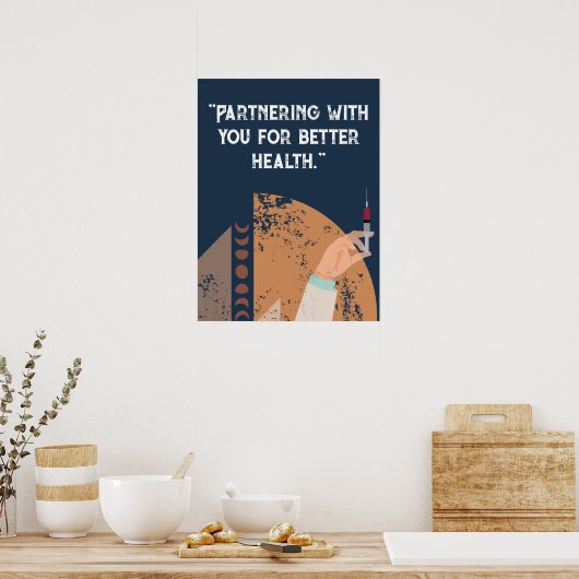 Personalize quotes for hospital, medical center  ポスター (キッチン)