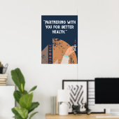 Personalize quotes for hospital, medical center  ポスター (ホームオフィス)