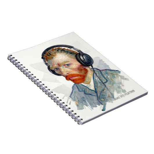 Personalize Rocking Vincent Portrait Notebook ノートブック (右側)