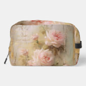 Personalize Romantic Roses Cosmetic Toiletry Bag ドップキット (裏面)