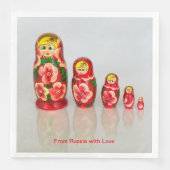Personalize Russian Matryoshka  stacking dolls (正面)