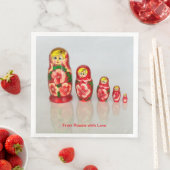 Personalize Russian Matryoshka  stacking dolls (インサイチュ)