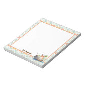 Personalize Sailboat Notepad ノートパッド (回転)