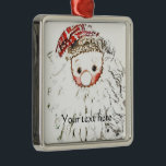 Personalize Santa Artセラミックオーナメント メタルオーナメント<br><div class="desc">ブラティートデザインはアメリカのカリフォルニア出身の母と娘のデザインチームだ。私たちはアートを作絵画り出し、スケッチと写真を通してデザインを作るユニーク。私たちの製品は愛から作成され、各デザインにおもしろい、リラックスビーチビブ、ヴィンテージ、クリエイティブスタイルを持っている。私たちのデザインや製品が、希望、愛、健康、ユーモア、癒しと幸福のメッセージを世界に発信することを願っている。私たちの製品ユニークは、自分自身、友人や家族のための贈り物を作る。ごクリック注文!オキソ💋</div>