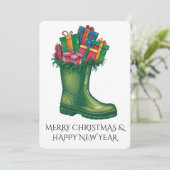 Personalize Santa's New Boots 招待状 (スタンド正面)