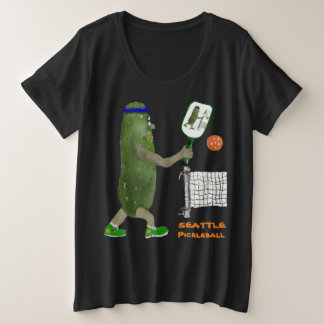 Personalize SEATTLE Mr. Pickle Pickleball プラスサイズTシャツ