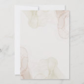 Personalize Simple minimalist weeding Invitation 招待状 (裏面)