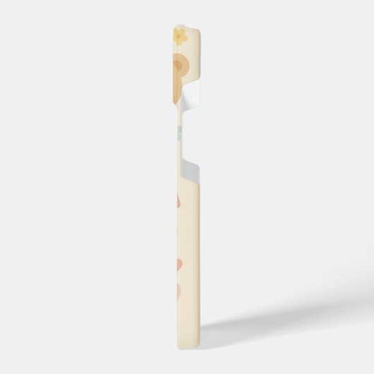 personalize Soft Pastel Cute Phone Case with Name iPhoneケース (左側面)