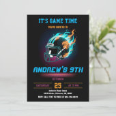 Personalize Sport Football Birthday 招待状 (スタンド正面)