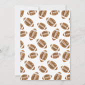 Personalize Sport Football Birthday 招待状 (裏面)