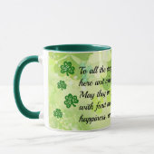 Personalize St. Patrick's Day Leprechaun Coffee マグカップ (左)