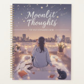 Personalize Stargazing Moonlit Cute Back to School プランナー手帳 (正面)