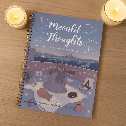 Personalize Stargazing Moonlit Cute Back to School プランナー手帳