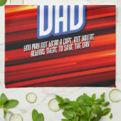 Personalize SuperHeroパパ キッチンタオル (折り畳み)