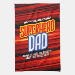 Personalize SuperHeroパパ キッチンタオル