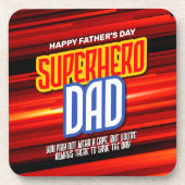 Personalize SuperHeroパパ コースター (正面)