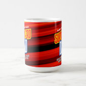 Personalize SuperHeroパパ コーヒーマグカップ (中央)