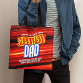 Personalize SuperHeroパパ トートバッグ
