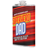 Personalize SuperHeroパパ フラスク (左)