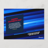 Personalize SuperHeroパパ ポストカード (裏面)