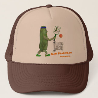 Personalize Text Funny Pickle Player キャップ