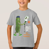 Personalize Text Funny Pickle Player Tシャツ (正面)