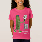 Personalize Text Funny Pickle Player Tシャツ (正面)