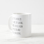 Personalize Text Mug with Your Words Customizable  コーヒーマグカップ (正面左)