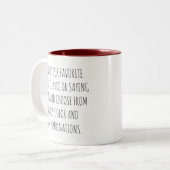 Personalize Text Mug with Your Words Customizable  ツートーンマグカップ (正面左)