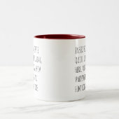 Personalize Text Mug with Your Words Customizable  ツートーンマグカップ (中央)
