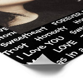 Personalize this "Love" Poster with Your Picture ポスター (角)