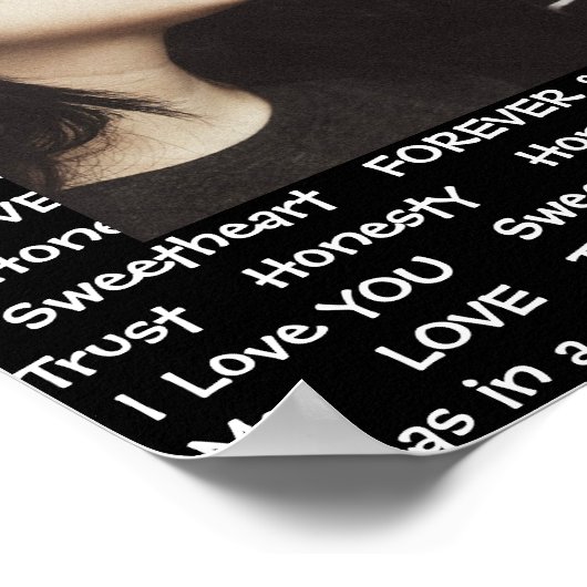 Personalize this "Love" Poster with Your Picture ポスター (角)