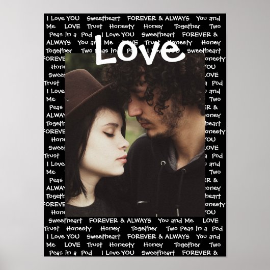 Personalize this "Love" Poster with Your Picture ポスター (正面)
