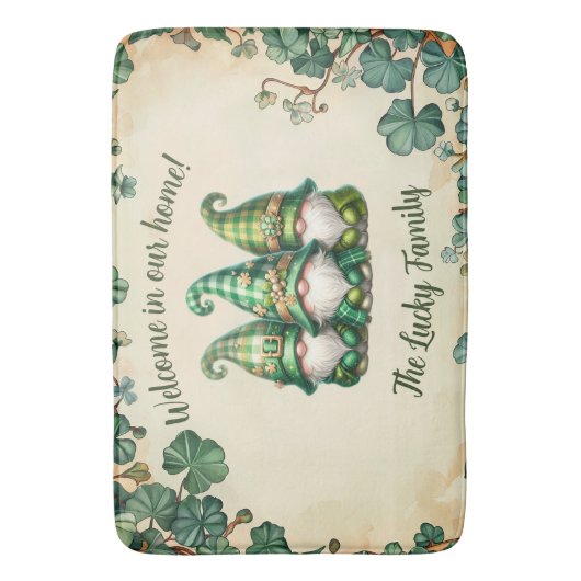 Personalize this St. Patrick's Day バスマット (正面縦)