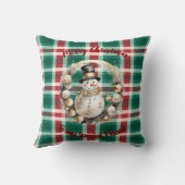 Personalize this Unique Christmas Throw Pillow クッション (裏面)
