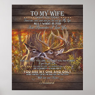 Personalize To My Wife From Husband Lovely Gifts ポスター