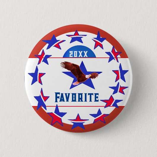 Personalize W/ Favorite Candidate - Vote 缶バッジ (正面)