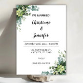 Personalize We married Invitation 招待状
