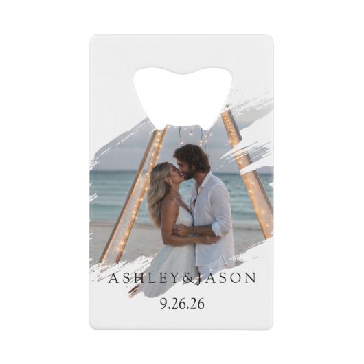 Personalize Wedding クレジットカード栓抜き (正面)