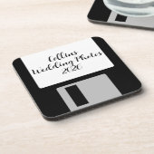 Personalize Wedding Photos Floppy Disk Coaster - 6 コースター (左側)