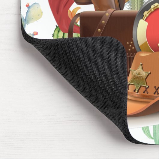 Personalize Western Sheriff マウスパッド (コーナー)