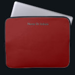 Personalize With Name Dk Red  ラップトップスリーブ<br><div class="desc">Style: Neoprene Laptop Sleeve 15 inch Protect your laptop with a custom laptop sleeve. Made with 100% neoprene, these lightweight and water resistant sleeves look great with your photos, text, or designs. Great for travel or just day-to-day use, custom laptop sleeves come in three sizes to fit your device and...</div>